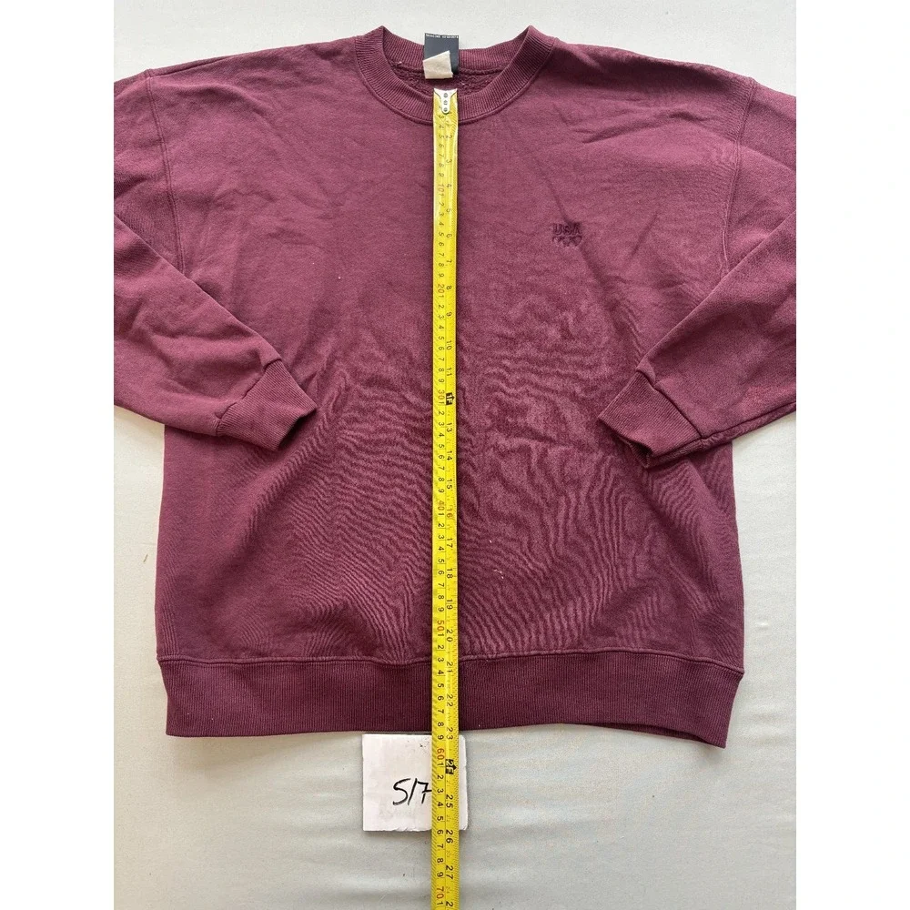 Vintage 90s USA Olympic JCPenney Burgundy Crewneck Sweatshirt Mens XL Made USA